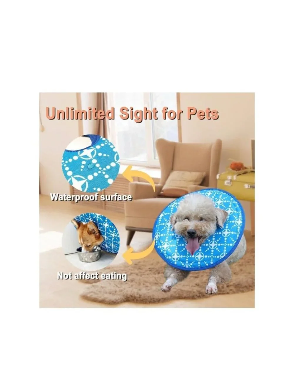 Small Dog or Cat Soft Cone Collar